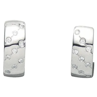 Produktbild von Miamar 05.2097 Damen Creolen Silber Zirkonia weiß