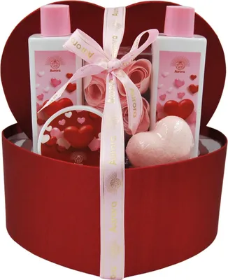 Imagen del producto de AURORA, set de regalo para mujer "Corazón" - Rojo