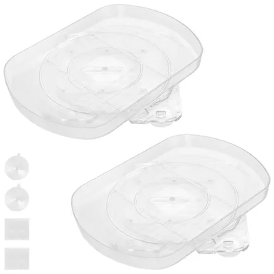 Produktbild von Omgoods – 2 Stück transparente Drehteller – 360° Organizer