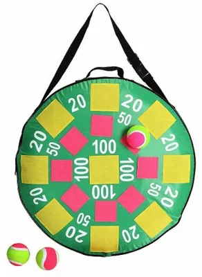 Image de Cible velcro gonflable ronde 50 cm avec balles - jeu de tir - flechettes