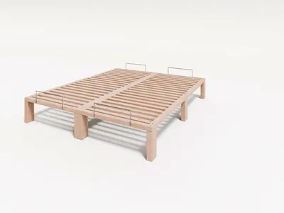 Produktbild von Gigapur G56 Doppelbett 160x200 cm Kiefer Natur Massivbett mit Lattenrost