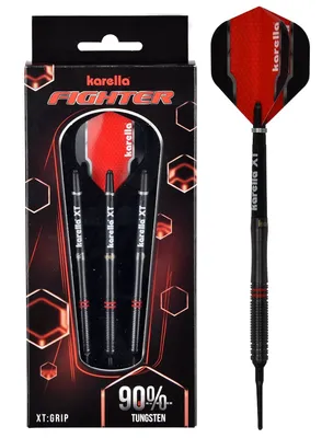 Produktbild von Winsport Softdart Karella Fighter schwarz 20g 90%Tungsten