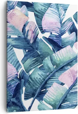 Produktbild von Bild auf Leinwand - Leinwandbild - Einteilig - Blatt Pflanze Blume - 50x70cm - Wand Bild - Wanddeko - Wandbilder - Leinwanddruck - Wanddekoration - Leinwand bilder - Wandbild - PA50x70-3949