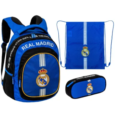 Produktbild von Schulrucksack ASTRA Real Madrid - 3-Teiliges Set Blau