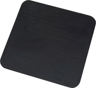 Produktbild von Kerzenteller Aluminium Schwarz 14x14cm Untersetzer Kerzenhalter Tischdekoration