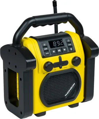 Zdjęcie produktu dla Thomson WKR50BT, Przenośny, Analogowy, FM, PLL, 30 W, 3,5 mm, Czarny, Żółty