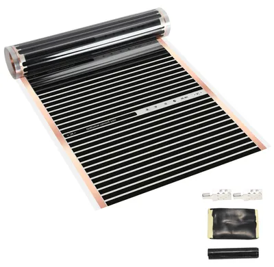 Produktbild von Peviasot Heizfolie Infrarot Fußbodenheizung 220 W/m² 220 V, 50 cm x 2 m, 1 m², zuschneidbar