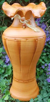Produktbild von BODENVASE "CORTADO" - Größe: ca.60 CM Hellbraun