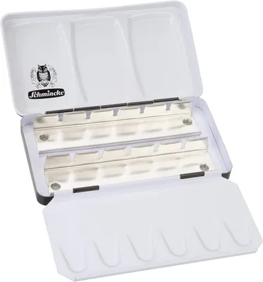 Produktbild von Schmincke Metall-Leerkasten für 12 halbe Näpfchen