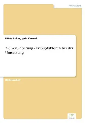 Produktbild von Zielvereinbarung - Erfolgsfaktoren bei der Umsetzung
