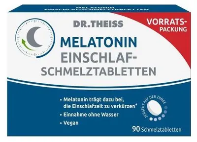 Obrázok produktu pre Dr.Theiss Melatonin Melatonín tablety 90 kapsúl
