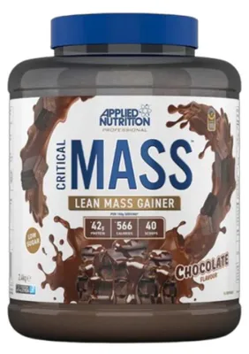 Produktbild von Applied Nutrition Critical Mass Professional (2400g) Chocolate - Gewichtszunahme - Mit Kreatin