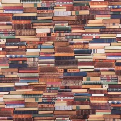 Produktbild von Dekostoff Meterware Halbpanama Digitaldruck Bücher Books 140cm