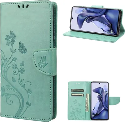 Produktbild von König Design Hülle kompatibel mit Xiaomi Poco X4 Pro 5G Kunstleder Handyhülle - Handy Case Grün