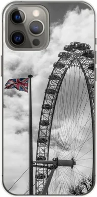 Produktbild von König Design Hülle kompatibel mit Apple iPhone 14 Plus Kunststoff Soft Handyhülle - Handy Case London Riesenrad