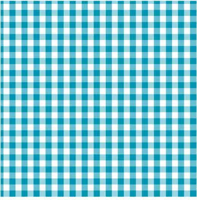 Produktbild von 20 Servietten, 3-lagig 1/4-Falz 25 cm x 25 cm türkis "Vichy Karo"