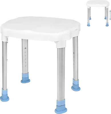 Produktbild von YARDIN Toilettenstuhl Höhenverstellbar Duschstuhl, WC-Stuhl Nachtstuhl Dusch Antirutschenden mit Armlehne Rückenlehne und Toiletteneimer, bis 200 kg