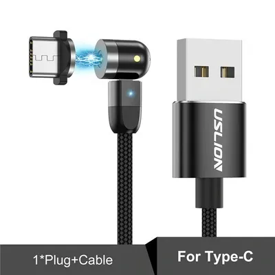Obrázok produktu pre Dvojitý 360° magnetický kábel Android USB-C