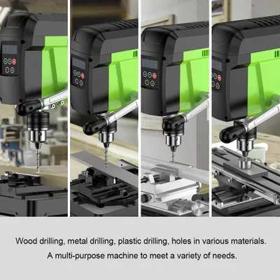 Produktbild von BG-516809 - Standbohrmaschine - Variable Drehzahl - 400W - 60Hz - Tiefenanschlag - Säulenbohrmaschine - Werkbank