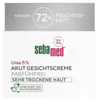 Zdjęcie produktu dla Sebamed Akut Krem do twarzy z mocznikiem 5%, bezzapachowy, 50 ml