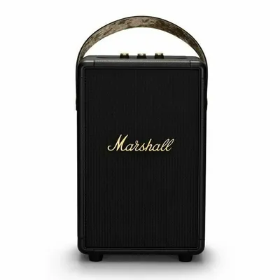 Obrázok produktu pre Bluetooth reproduktor MARSHALL TUFTON BLACK & BRASS 40 W, BLUETOOTH, BATÉRIA DO 20 HODÍN, ČIERNA