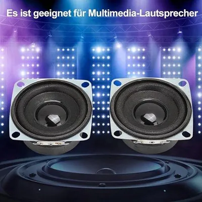 Zdjęcie produktu dla 2-calowe głośniki hi-fi, 2 sztuki, 4 Ω, 3 W, bardzo czułe, o niskiej mocy, pełny zakres częstotliwości