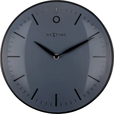 Produktbild von Nextime Funk-Wanduhr Small Glamour Ø 30 cm anthrazit