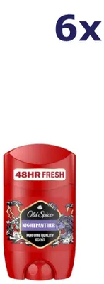 Produktbild von 6x Old Spice Nightpanter Anti-transpirant Stick 50 ml