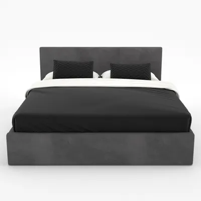 Produktbild von Muralo POLSTERBETT für Schlafzimmer Polsterbett mit Bettkasten Bett mit Polsterkopfteil Doppelbett 140x200 Bett mit Stauraum Graphit