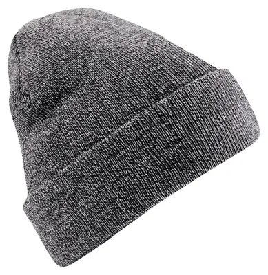 Image de Bonnet unie en tricot Beechfield pour adultes FK1482 (taille unique) (gris)