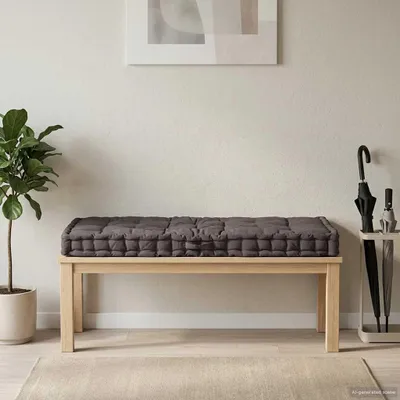 Obrázek produktu pro vidaXL Bavlněný polštář z palet 120×80×10 cm antracitový