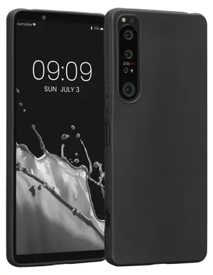 Produktbild von kwmobile Handyhülle für Sony Xperia 1 IV Hülle - TPU Case - Kabelloses Laden - Schutzhülle Cover in Schwarz