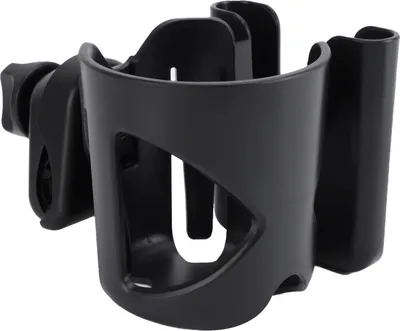 Produktbild von 2-in-1-Handyhalter für Kinderwagen, verstellbar, um 360 Grad drehbar, universelles Trinken für Kinderwagen und Rollstuhl