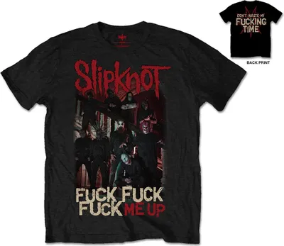 Produktbild von Slipknot Fuck Me Up Back Print Black XL T-Shirt
