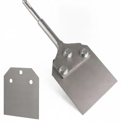 Obrázok produktu pre Nástroj na omietky – škrabka – SDS-Plus – 250 x 100 mm, Obrázok generovaný UI