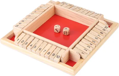 Produktbild von Pädagogisches hölzernes Zahlenbrett Familie Traditionelles Spiel Trinken Würfel Spielzeug