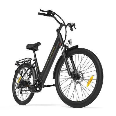 Produktbild von Touroll J1 E-Bike 27,5 Zoll 561,6Wh 100km Shimano 7-Gang Federgabel StVZO LCD Pedelec Schwarz