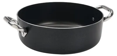 Produktbild von Pentole Agnelli Kasserolle ALSA106SS24 Alblack B-Crist Cm24