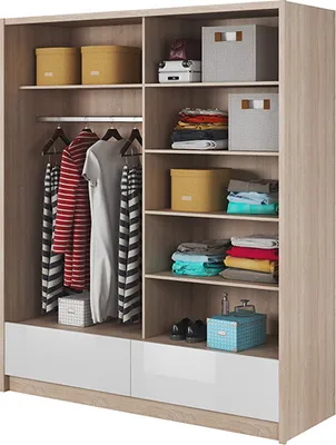 Produktbild von Garderobe Aufbewahrung 180cm Regal Schrank Archiv Schiebetüren Schiebetüren Büro