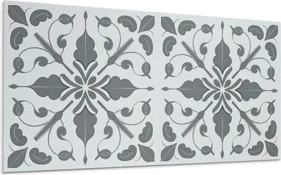 Produktbild von Pflanzenmotiv In Symmetrie – Selbstklebende Fliesen – Wandverkleidung – Wandpaneel – PVC Fliesen – Vinylflisen – PCV Flisen – Selbstklebend – Wanddeko – 120 x 60 cm