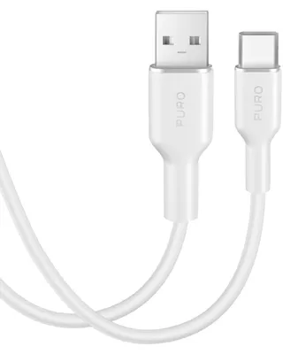 Produktbild von PURO SOFT Lade- und Synchronisierungskabel von USB-A auf USB-C 1,5m