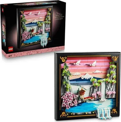 Produktbild von LEGO Art Kirschblüten, 31218, Bau Set für Erwachsene, 3D Wandbild, Japanische Landschaft