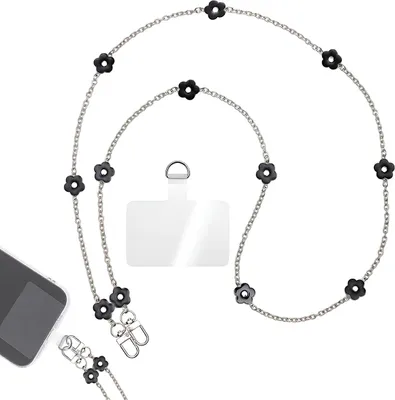 Produktbild von Handy-Umhängekette, Handy-Lanyard, universeller Handy-Kettengurt mit Haltegurten, kompatibel mit den meisten Handys