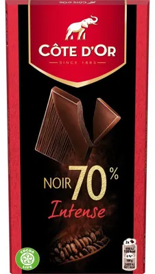 Obrázok produktu pre Côte d'Or 70% čistá čokoláda, intenzívna horká čokoláda 100 g