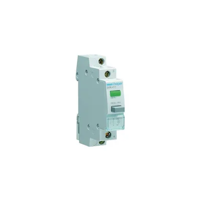 Produktbild von Hager Taster 16A 1Schließer SVN411 230VAC m.Leuchtmelder grün 1PLE