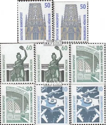 Produktbild von Briefmarken BRD (BR.Deutschland) 1987 Mi 1340C+D, 1341C+D, 1342C+D 1347C+D (kompl.Ausg.) postfrisch Sehenswürdigkeiten (I)
