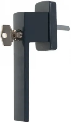 Obrázok produktu pre Okenná kľučka Kwadrat na kľúč antracitová 38 mm
