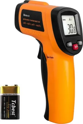 Produktbild von Thermometer mit LCD-Beleuchtung, -50 °C bis 550 °C, Laserinfrarotmessung