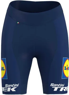 Zdjęcie produktu dla Spodenki kolarskie SANTINI bez ramiączek - LIDL TREK 2024 LADY - Niebieski M