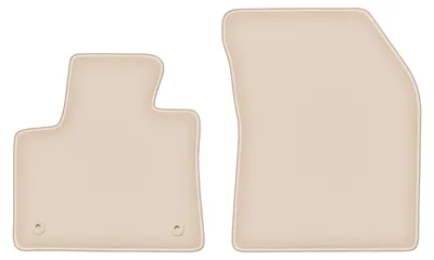 Produktbild von DURBAN Beige Velours-Fußmatten vorne für Opel Grandland Crossover (2017-)